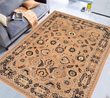 handmade Traditional Kafkaz Chobi Ziegler Rose Blue Hand Knotted RECTANGLE 100% WOOL area rug 8 x 10